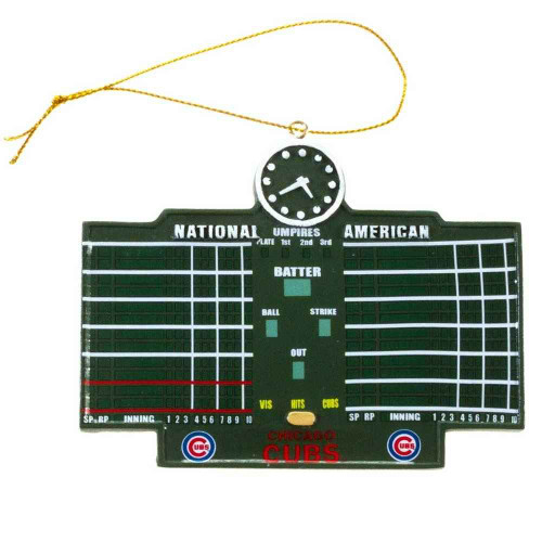 Chicago Cubs Resin Scoreboard Ornament by Evergreen at SportsWorldChicago