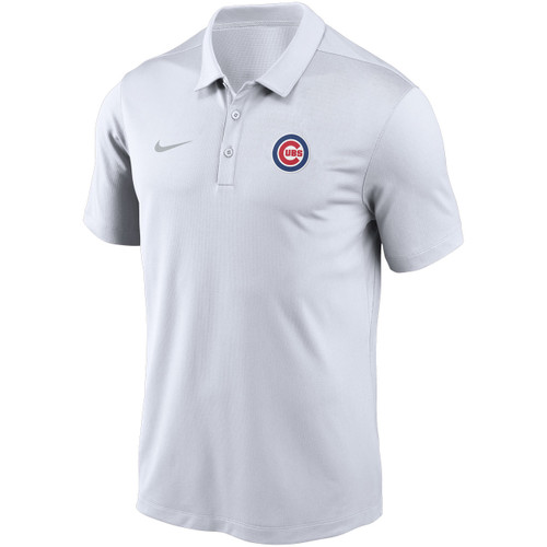 Blue Small Chicago Cubs Mens 3 Button Dri-Fit Polo Shirt