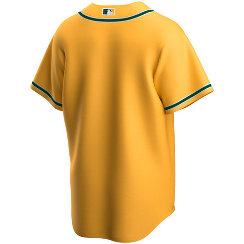 Authentic Catfish Hunter Men's Oakland Athletics Gold Throwback Jersey