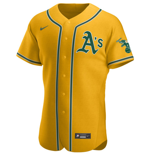 a's gold jersey