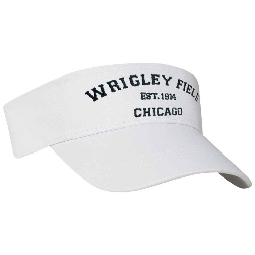 Wrigley Field Adjustable White Visor