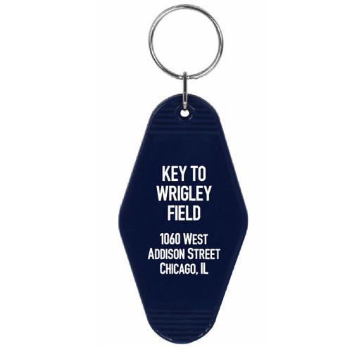 'Key to Wrigley Field' Vintage Motel Keychain