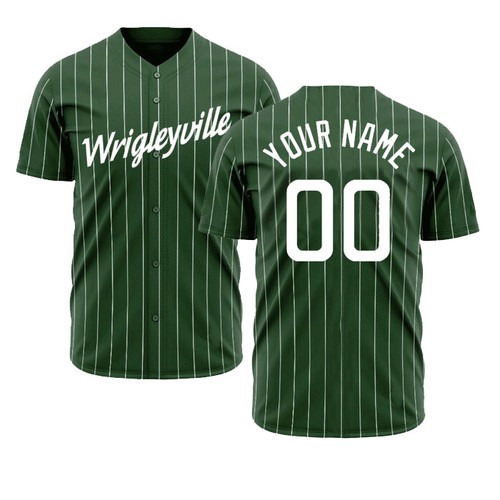 chicago cubs green jersey