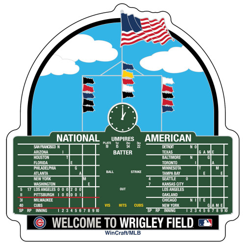 Chicago Cubs 'Scoreboard' Premium Acrylic Magnet