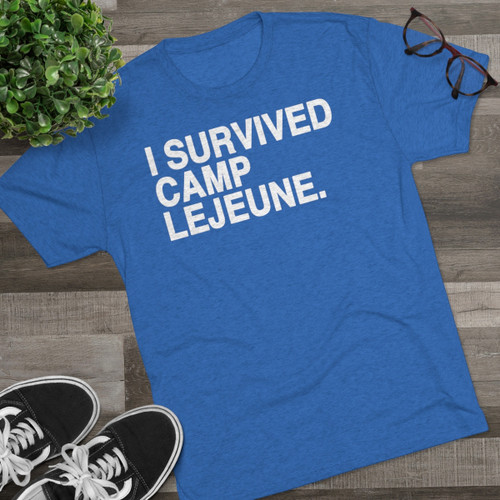 I Survived Camp Lejeune Tri-Blend Tee