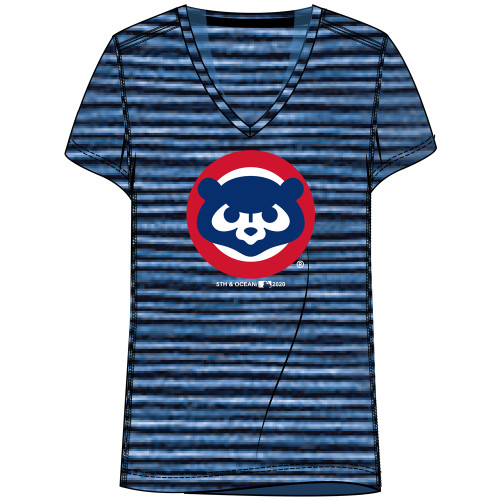 Chicago Cubs Women's Marled 1984 V-Neck Tee
