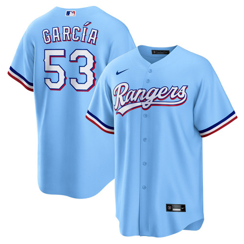 Adolis Garcia Texas Rangers Alternate Light Blue Jersey by NIKE