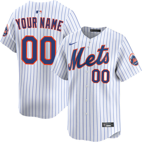 New York Mets Personalized Home Limited Jersey by NIKE