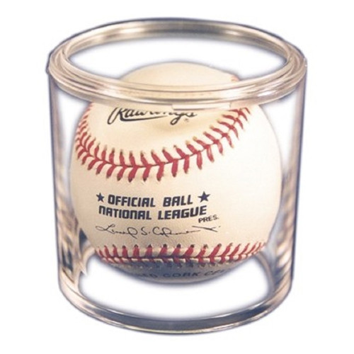 Round Tube Baseball Holder Display Case with UV Protection