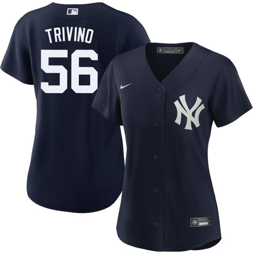 Lou Trivino New York Yankees Women's Alternate Navy Jersey