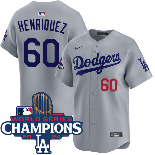 Edgardo Henriquez Los Angeles Dodgers Alternate Road Limited World Series Champions Jersey by NIKE® at SportsWorldChicago