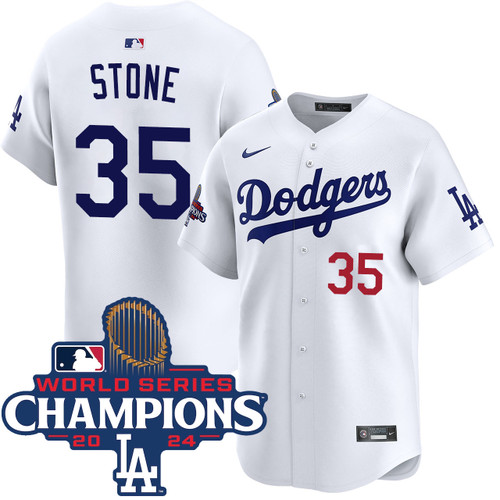 Gavin Stone Los Angeles Dodgers Home Limited World Series Champions Jersey by NIKE® at SportsWorldChicago