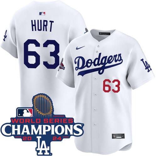 Kyle Hurt Los Angeles Dodgers Home Limited World Series Champions Jersey by NIKE® at SportsWorldChicago