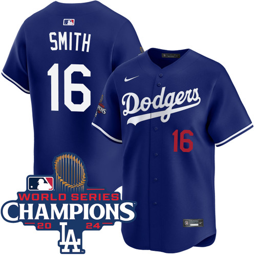 Will Smith Los Angeles Dodgers Alternate Royal Limited World Series Champions Jersey by NIKE® at SportsWorldChicago