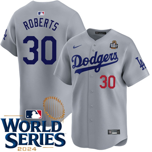 Dave Roberts Los Angeles Dodgers Alternate Road Limited World Series Jersey
