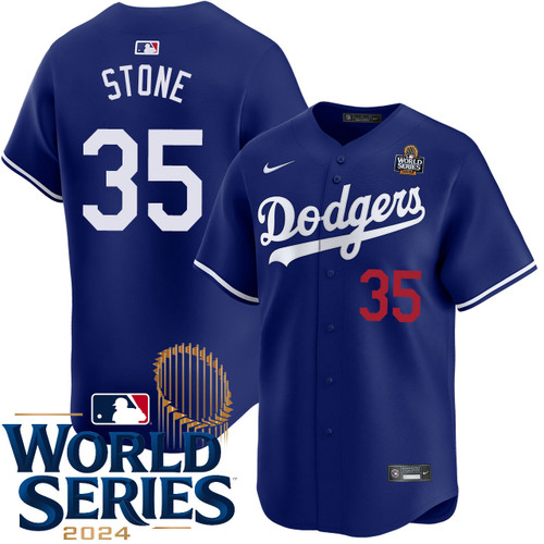 Gavin Stone Los Angeles Dodgers Alternate Royal Limited World Series Jersey
