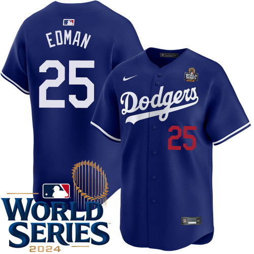 Tommy Edman Los Angeles Dodgers Alternate Royal Limited World Series Jersey