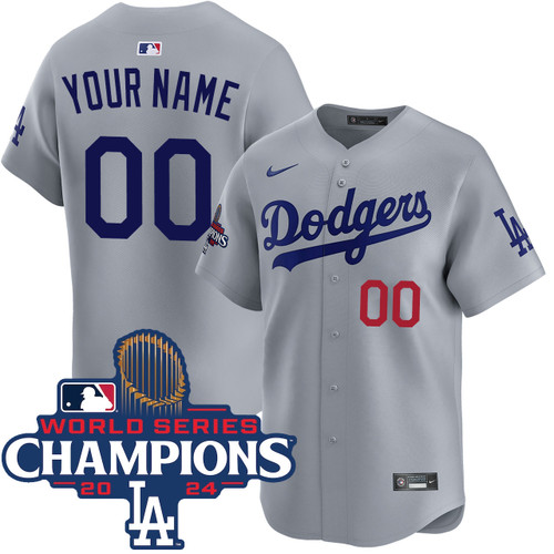 Los Angeles Dodgers Personalized Alternate Road Limited World Series Champions Jersey by NIKE®
