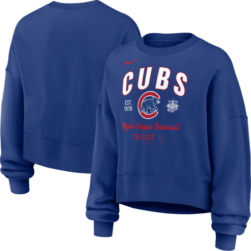 Chicago Cubs Women's Fleece Crewneck Sweatshirt by NIKE®