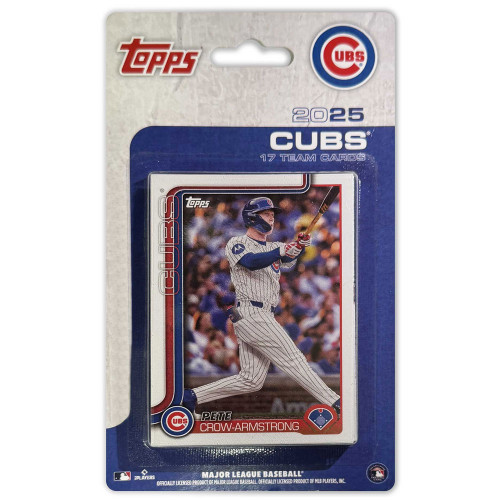 Chicago Cubs 2025 Factory Sealed 17-Card Team Set by TOPPS®