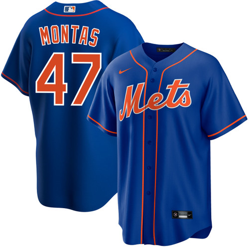 Frankie Montas New York Mets Alternate Royal Jersey