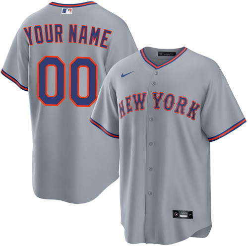 New York Mets Personalized 2025 Road Jersey by NIKE