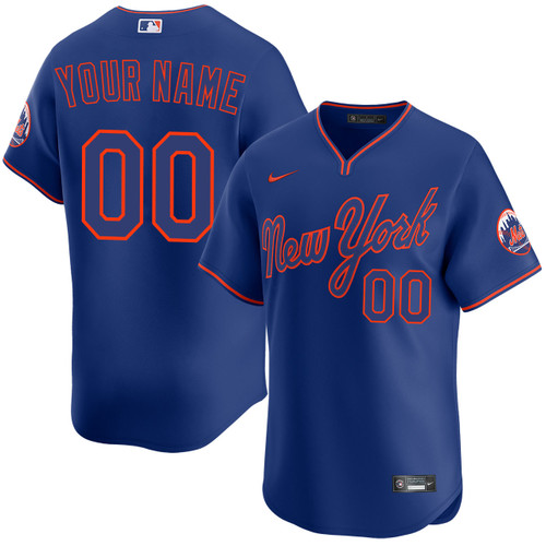New York Mets Personalized 2025 Alternate Royal Limited Jersey by NIKE
