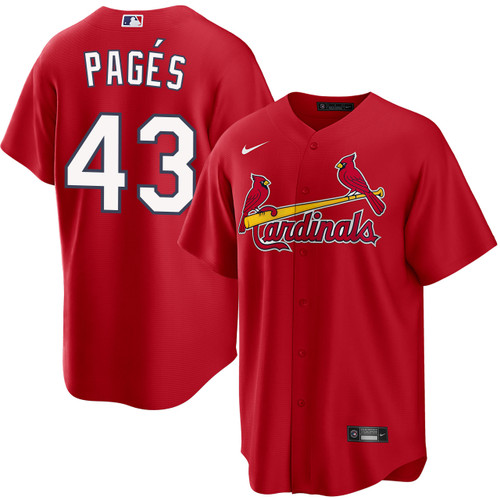 Pedro Pages St. Louis Cardinals Alternate Red Jersey
