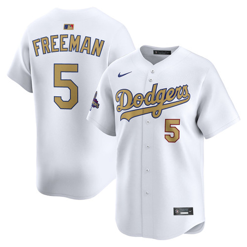 Freddie Freeman Los Angeles Dodgers Home 2025 Gold Collection Limited Jersey by NIKE®