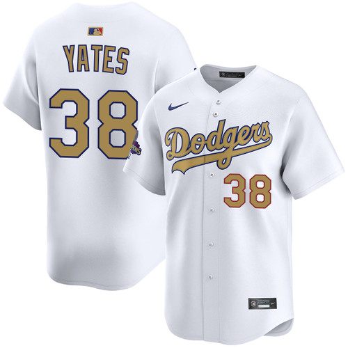 Kirby Yates Los Angeles Dodgers Home World Series Champions Gold Jersey by NIKE® at SportsWorldChicago