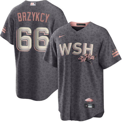 Zach Brzykcy Washington Nationals City Connect Jersey