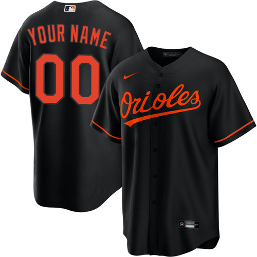 Baltimore Orioles Personalized Alternate Black Jersey by NIKE®