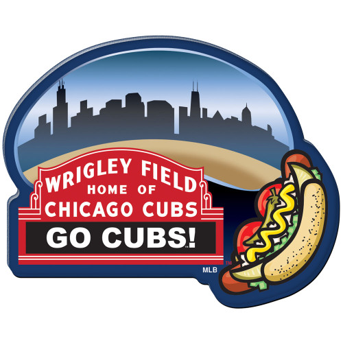 Chicago Cubs Marquee Bean & Hot Dog Premium Acrylic Magnet by WinCraft®