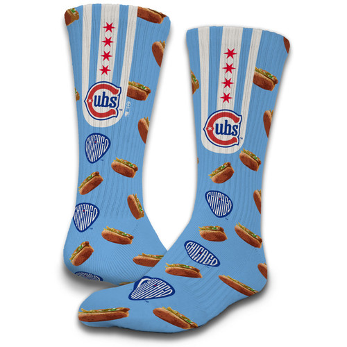 Chicago Cubs Alternate Blues Crew Socks by ISlide®