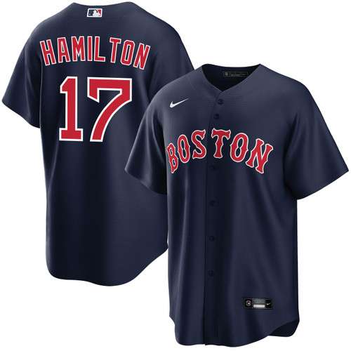David Hamilton Boston Red Sox Alternate Navy Jersey by NIKE® at SportsWorldChicago