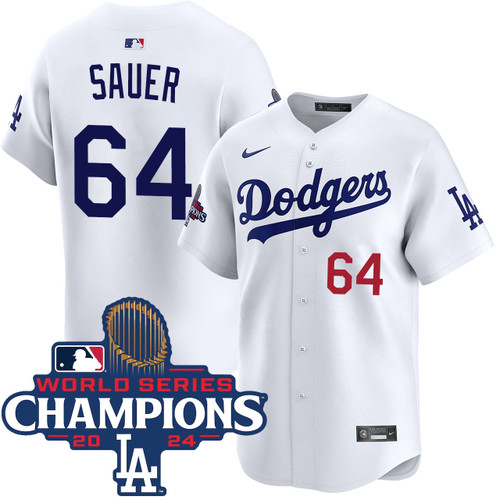 Matt Sauer Los Angeles Dodgers Home Limited World Series Champions Jersey by NIKE® at SportsWorldChicago