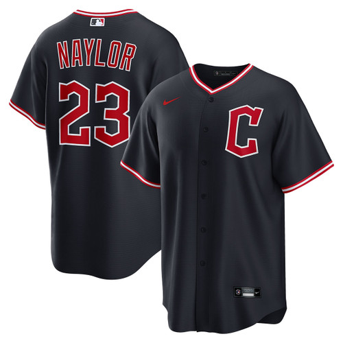 Bo Naylor Cleveland Guardians Alternate Navy Jersey by NIKE® at SportsWorldChicago