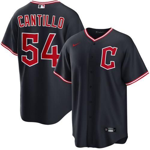 Joey Cantillo Cleveland Guardians Alternate Navy Jersey by NIKE® at SportsWorldChicago