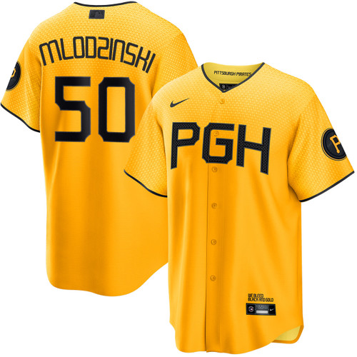 Carmen Mlodzinski Pittsburgh Pirates City Connect Jersey by NIKE® at SportsWorldChicago