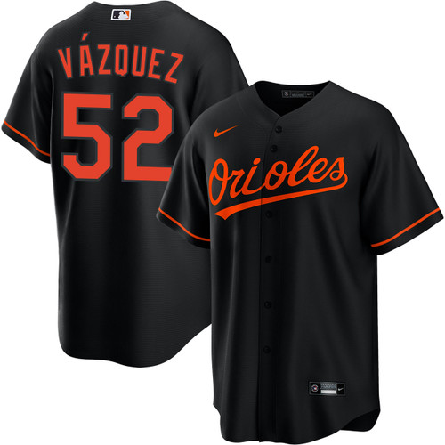 Luis Vazquez Baltimore Orioles Alternate Black Jersey by NIKE® at SportsWorldChicago