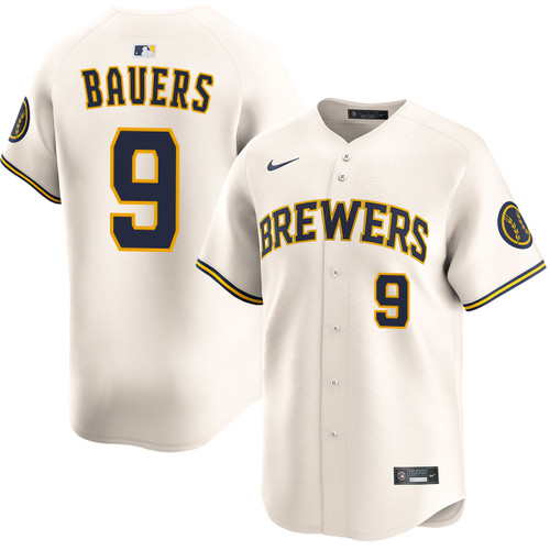 Jake Bauers Milwaukee Brewers Home Limited Jersey by NIKE® at SportsWorldChicago