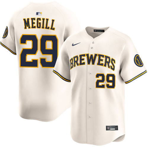 Trevor Megill Milwaukee Brewers Home Limited Jersey by NIKE® at SportsWorldChicago