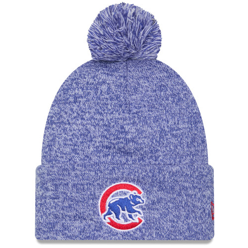 Chicago Cubs Marled Cuffed Knit with Pom by New Era®