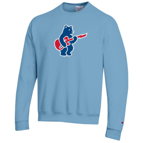 Chicago Cubs Blues Alternate Rock Bear Powerblend® Fleece Crewneck Sweatshirt by Champion®