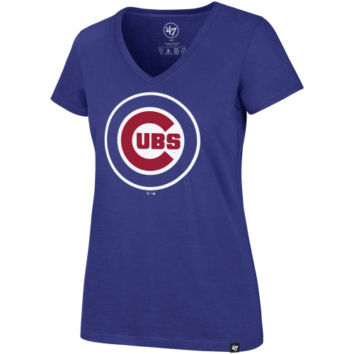 Chicago Cubs Women's V-Neck Scrum Tee by '47®
