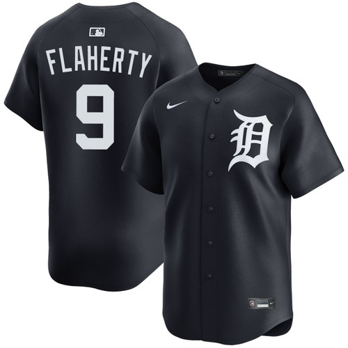 Jack Flaherty Detroit Tigers Alternate Navy Jersey by NIKE® at SportsWorldChicago