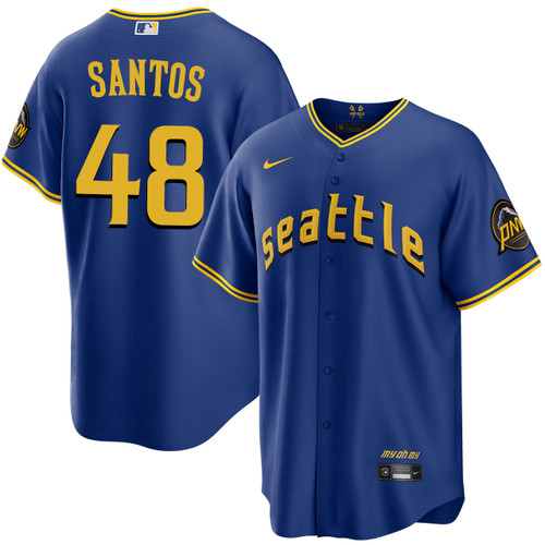 Gregory Santos Seattle Mariners City Connect Jersey by NIKE® at SportsWorldChicago