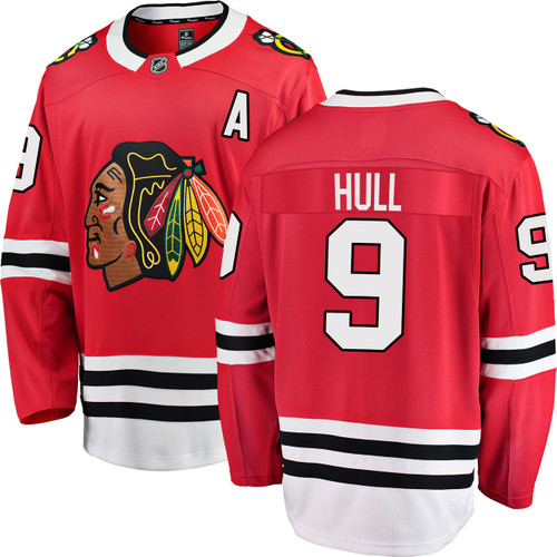 Bobby Hull Chicago Blackhawks Home Red Breakaway Jersey by Fanatics® at SportsWorldChicago