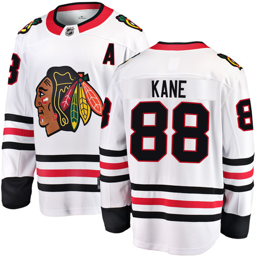 Patrick Kane Chicago Blackhawks Road White Breakaway Jersey by Fanatics® at SportsWorldChicago