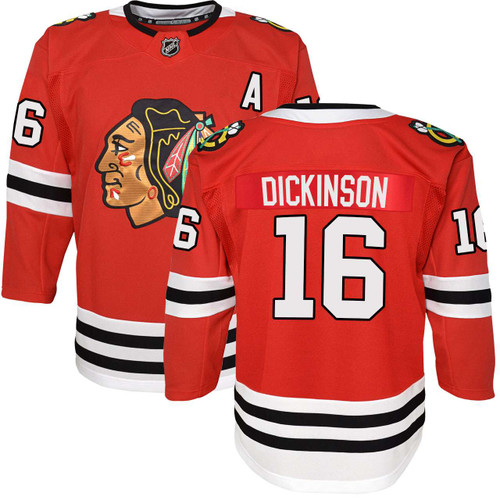 Jason Dickinson Chicago Blackhawks Kids Home Red Breakaway Jersey by Fanatics®